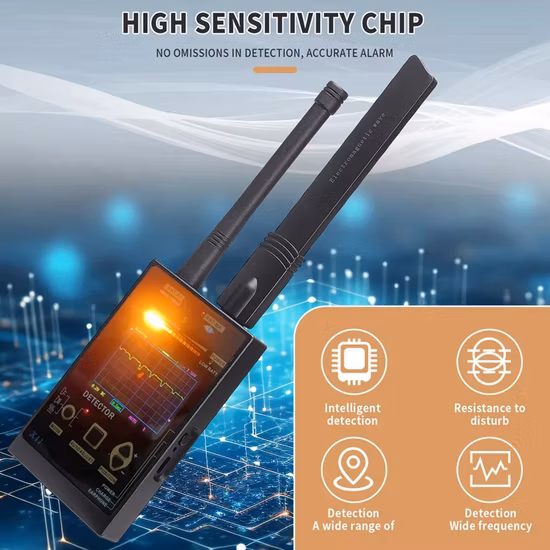 ポータブル RF 盗聴器検出器 WiFi 隠しカメラ検出器抗