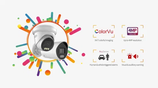 すべての Hikvision CCTV カメラ 2MP Colorvu 固定ミニバレットドームセキュリティネットワークビデオスパイカメラ
